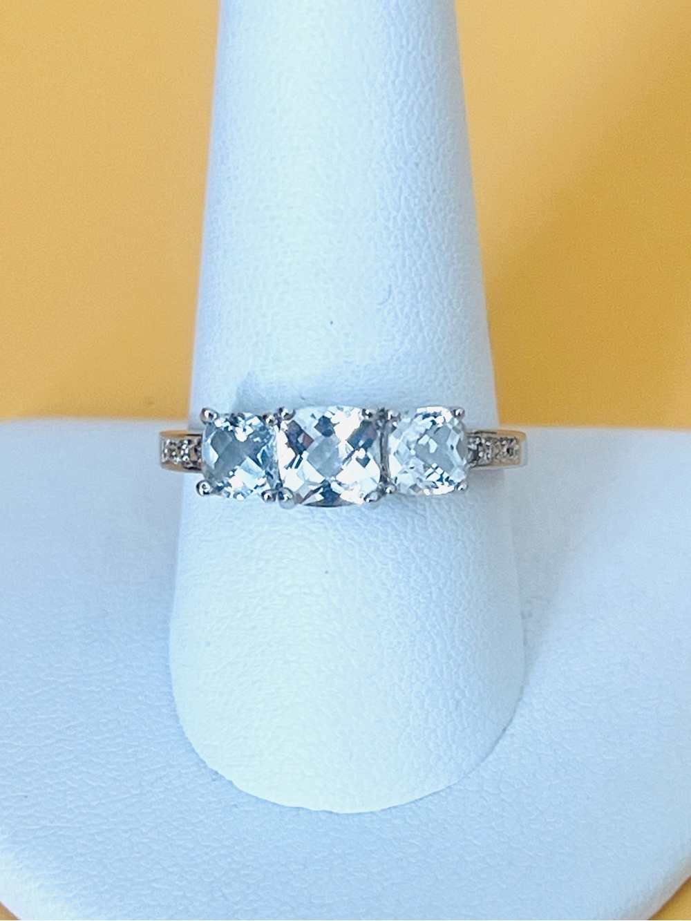 Silver plated statement Women's Ring size 10